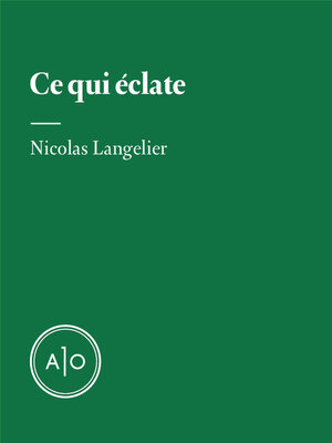 cover image of Ce qui éclate